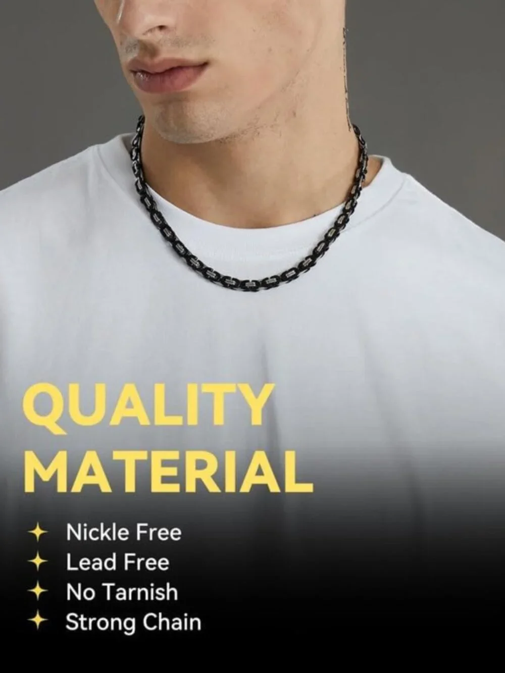 Stylish Byzantine Link Chain Necklace for Men | Durable 6mm/8mm/10mm Width